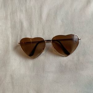 Heart Aviator Sunglasses